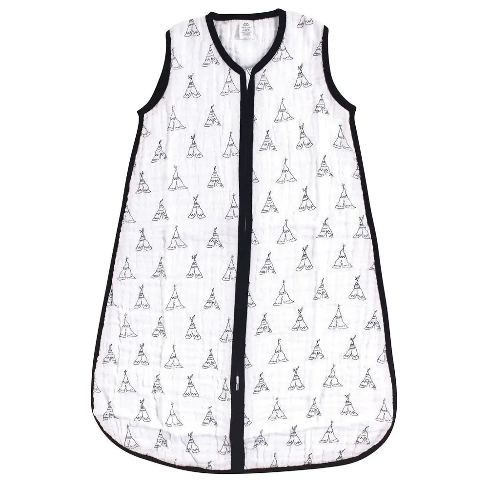 Yoga Sprout Muslin Wearable Sleeping Bag Teepee 0-6 Months 100% Cotton